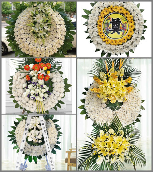 安徽六安市金安区三十铺镇和平村花圈速递